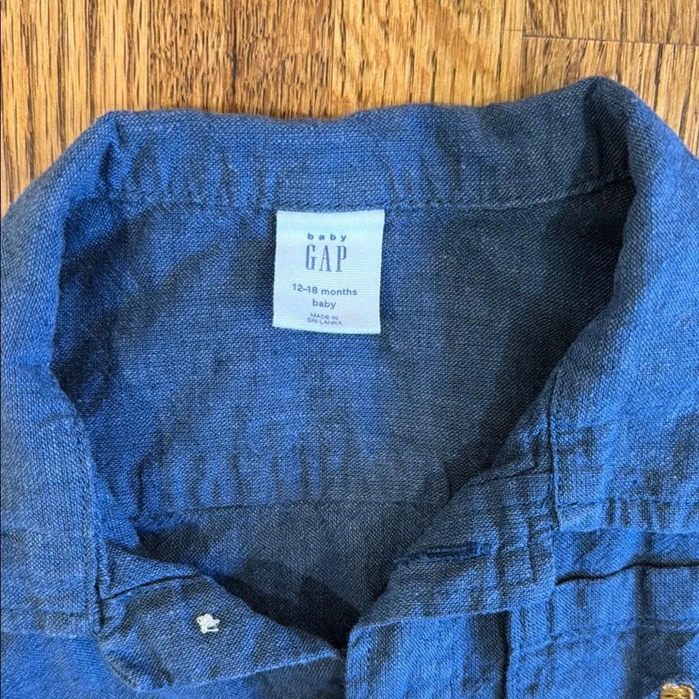 Baby GAP linen button down 12-18 months